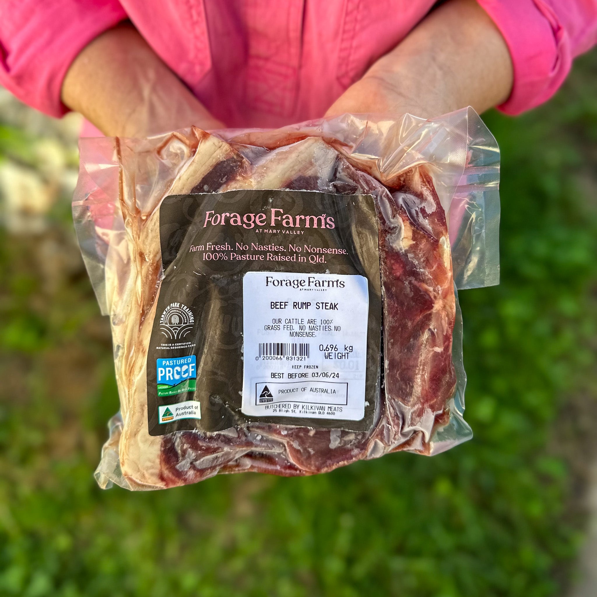 Forage Farms Grass Fed & Finished Beef Rump Steak