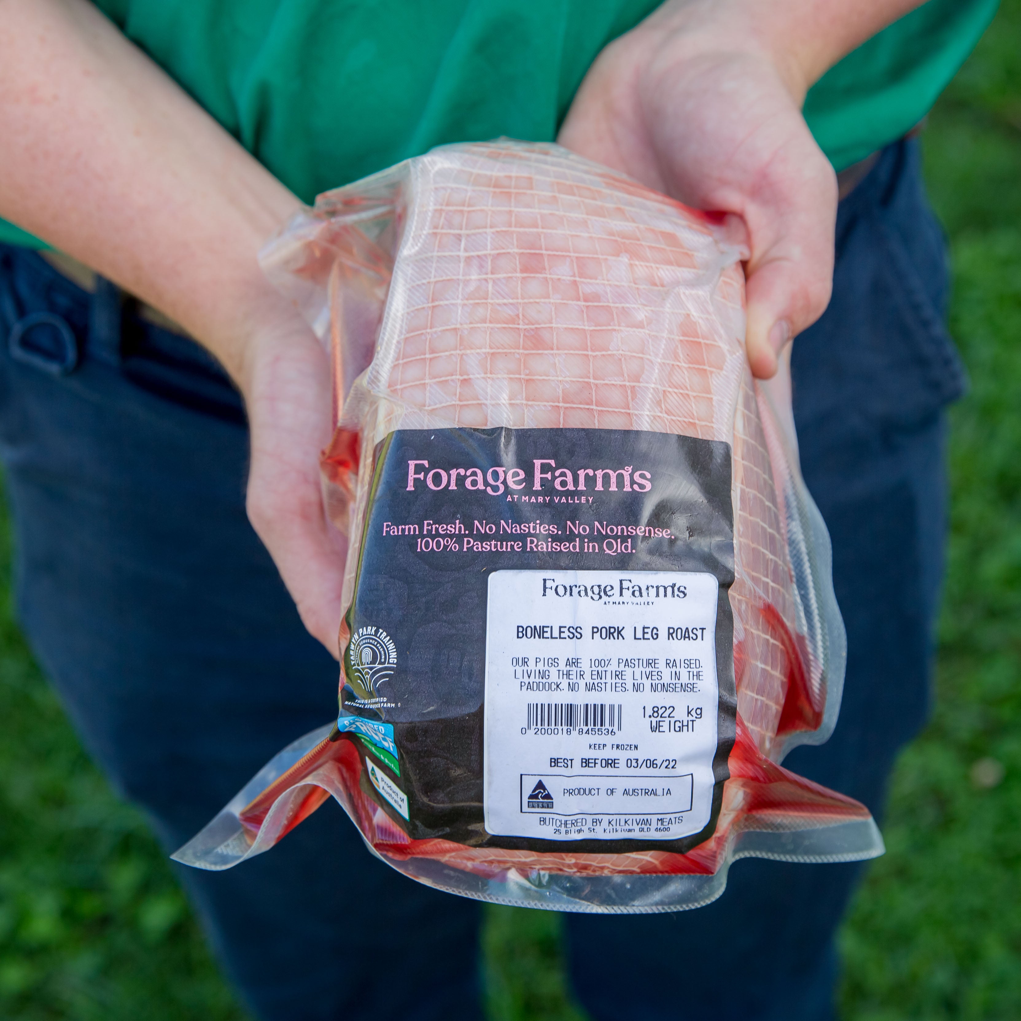 Forage Farms Pasture Raised Boneless Pork Leg Roast