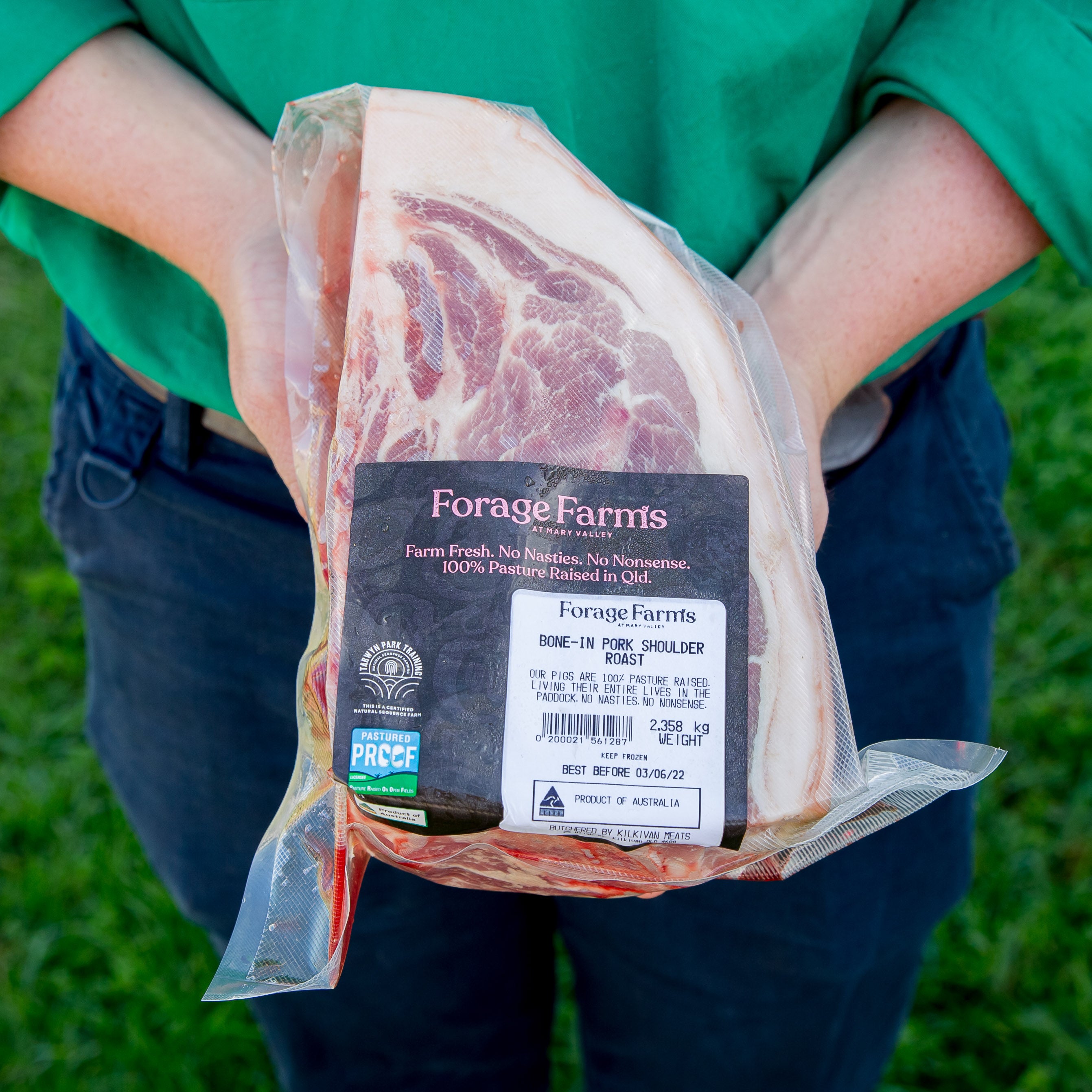 Pasture Raised Bone-In Pork Shoulder Roast